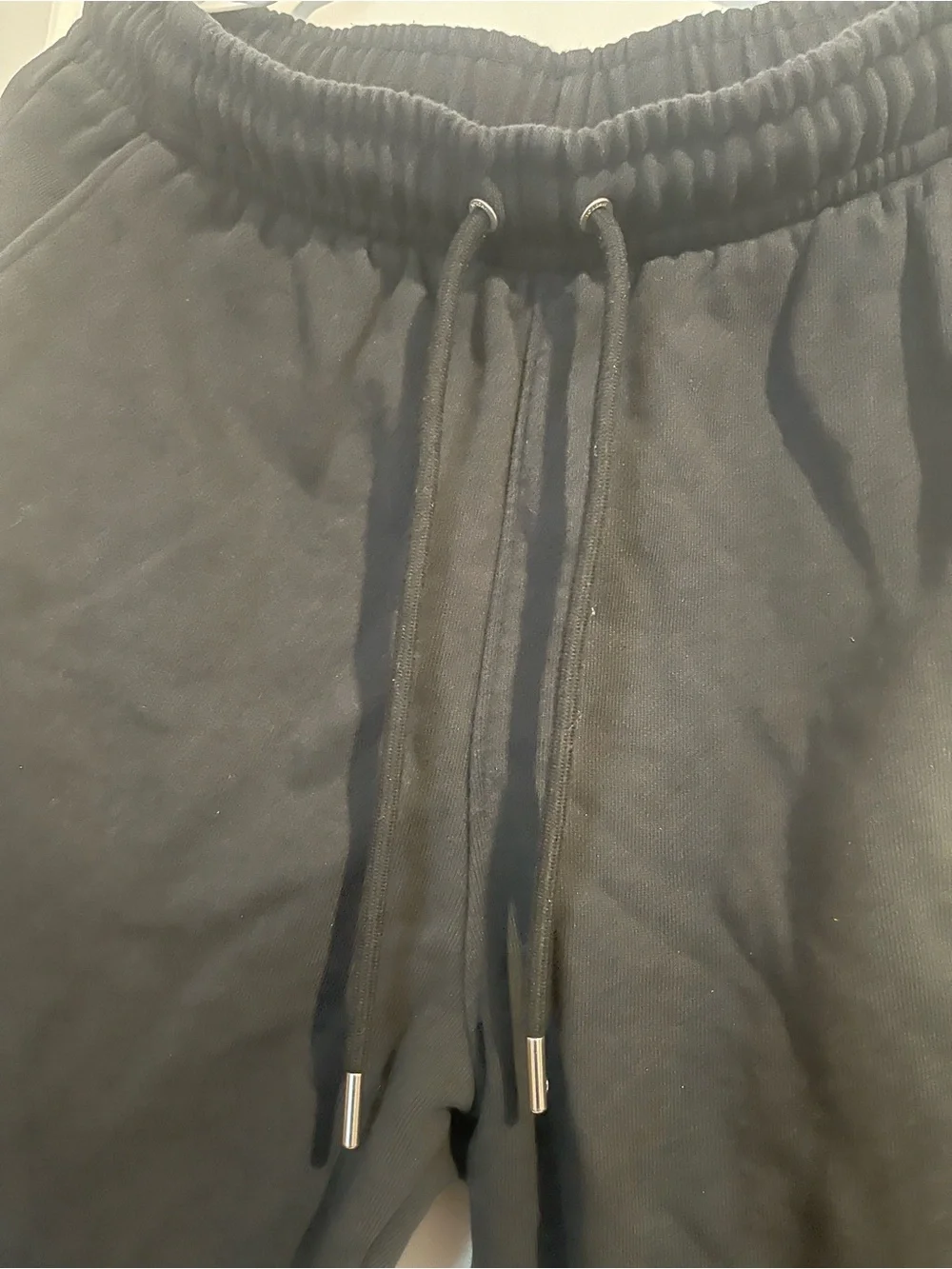 Michael Jordan Men's M Black Jogger Pants 2 front slide pockets 1 Back Zip pock